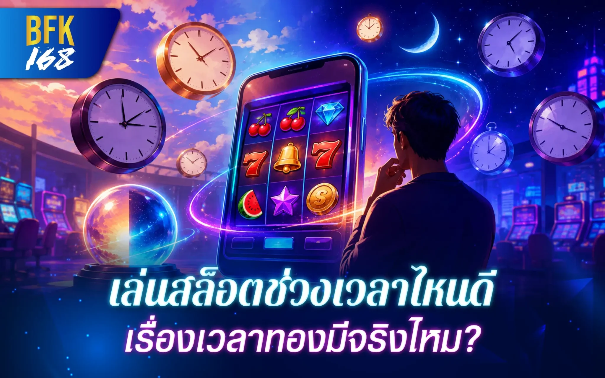 เล่นสล็อตช่วงเวลาไหนดี เรื่องเวลาทองมีจริงไหม?