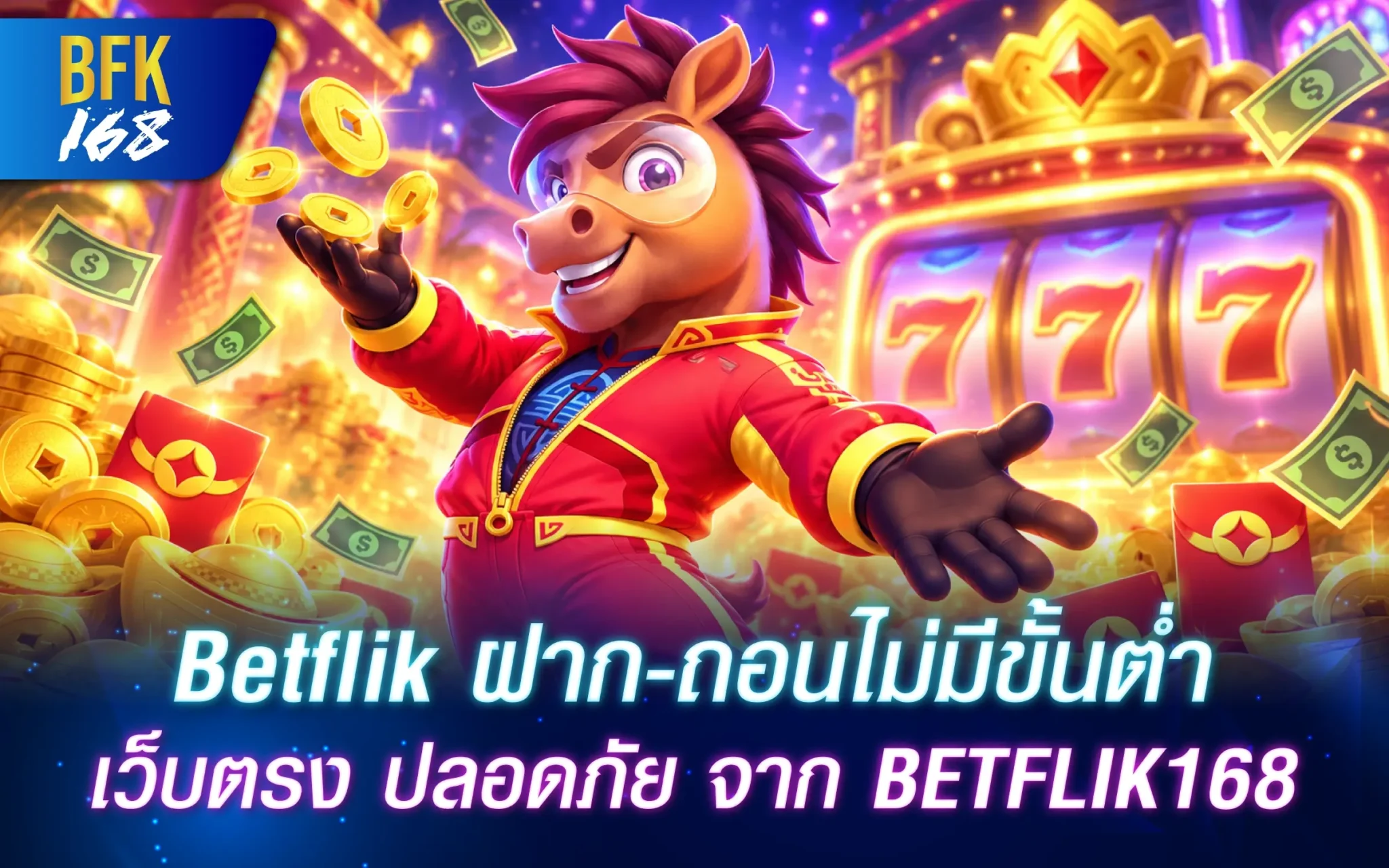 Betflik ฝาก-ถอนไม่มีขั้นต่ำ เว็บตรง ปลอดภัย จาก BETFLIK168